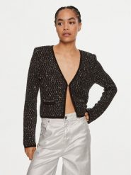 Liu Jo Kardigan WF4022 Czarny Regular Fit. Czarne swetry Liu Jo, m, bez wzorów, z syntetyku, bez ramiączek. Za 339.99 zł.