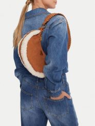 Guess Torebka Amita Mini HWSW95 39720 Brązowy. Brązowe torebki klasyczne Guess, z aplikacjami, ze skóry, bez dodatków. Za 339.99 zł.