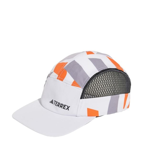 Czapka Terrex Climacool 5-Panel Graphic. Białe czapki z daszkiem adidas, bez wzorów, z elastanu. Za 129.00 zł.