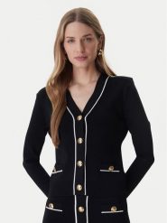 Marciano Guess Kardigan 6RGR02 5905Z Czarny Classic Fit. Czarne swetry Marciano Guess, xl, z aplikacjami, z wiskozy, bez ramiączek. Za 690.00 zł.