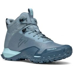 Buty turystyczne damskie Tecnica Magma 2.0 S MID GTX. Niebieskie buty treningowe Tecnica, bez wzorów, z gore-texu, bez zapięcia, wspinaczkowe, gore-tex. Za 754.40 zł.