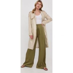 MICHAEL Michael Kors trencz damski kolor beżowy przejściowy. Brązowe płaszcze MICHAEL Michael Kors, l, bez wzorów, z materiału, bez kaptura. W wyprzedaży za 1,549.90 zł.