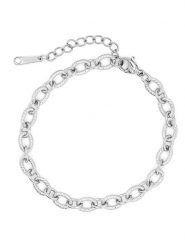 MOODE Bransoletka "Leana" rozmiar: onesize. Szare bransoletki MOODE, ze stali. Za 96.60 zł.