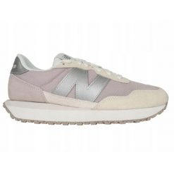 Buty na co dzień damskie NEW BALANCE 237 skóra. Brązowe buty sportowe lifestyle New Balance, bez wzorów, ze skóry, bez zapięcia, trekkingowe. Za 429.00 zł.