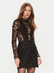 Babylon Body S00305 Czarny Slim Fit. Czarne body i gorsety Babylon, bez wzorów, z syntetyku, bez ramiączek. Za 809.99 zł.