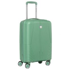 Kabinowa, zielona walizka podróżna z teleskopowym uchwytem Peterson PTN PP-09-W. Zielone walizki Peterson. Za 154.99 zł.