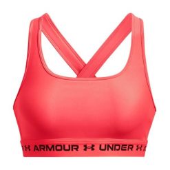 Stanik fitness Under Armour Crossback Mid. Czerwone biustonosze sportowe Under Armour, bez wzorów, do biegania. Za 78.99 zł.