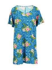 Blutsgeschwister Sukienka "Fly Little Bird" w kolorze niebieskim rozmiar: XXL. Niebieskie sukienki Blutsgeschwister, na imprezę, s, bez wzorów, z wiskozy, klasyczne, bez kołnierzyka, bez ramiączek, mini. Za 109.52 zł.
