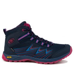 Buty trapery Brutting CHESNA HIGH WYSOKIE WODOODPORNE. Niebieskie buty trekkingowe BRÜTTING, bez wzorów, z materiału, przed kolano, bez zapięcia, trekkingowe. Za 138.00 zł.
