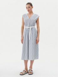 MICHAEL Michael Kors Sukienka codzienna MS5830KHJ7 Niebieski Regular Fit. Niebieskie sukienki MICHAEL Michael Kors, na co dzień, xs, bez wzorów, z bawełny, bez kołnierzyka, bez ramiączek, proste. Za 809.99 zł.