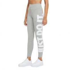 Legginsy Sportowe Damskie CZ8534 063. Szare legginsy Nike, bez wzorów, z poliesteru, sportowe. Za 242.00 zł.