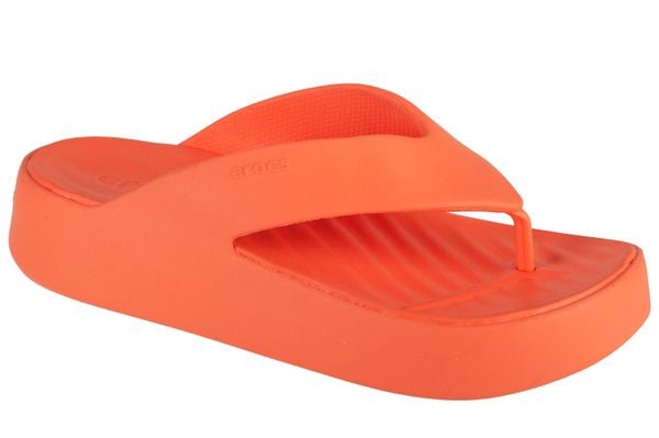 Japonki Dla Dorosłych Crocs Getaway Platform Flip. Czerwone japonki Crocs, bez wzorów, z materiału. Za 139.99 zł.