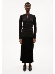 Armedangels Sweter "Laleaa Festive" w kolorze czarnym rozmiar: XS. Czarne swetry ARMEDANGELS, xs, bez wzorów, z bawełny, bez ramiączek. Za 195.77 zł.