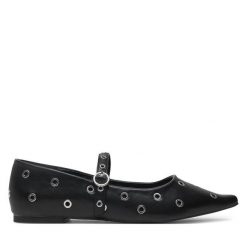 Baleriny Call It Spring. Czarne baleriny Call it Spring, bez wzorów, bez obcasa, bez zapięcia. Za 119.99 zł.