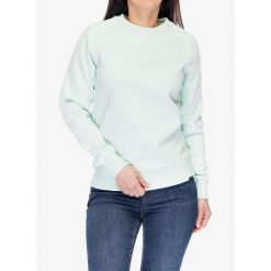 Bluza bawełniana damska Didriksons Fyn Sweater. Zielone bluzy Didriksons, s, bez wzorów, z bawełny, casualowe, bez ramiączek, bez kaptura. Za 156.99 zł.