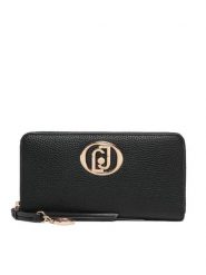 Liu Jo Portfel AF6105 ES039 Czarny. Czarne portfele Liu Jo, bez wzorów, ze skóry. Za 339.99 zł.