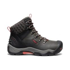 KEEN Buty trekkingowe damskie Revel III black/rose r.37.5. Czarne trekkingi Keen, bez wzorów, z gumy, bez zapięcia, trekkingowe. Za 438.80 zł.