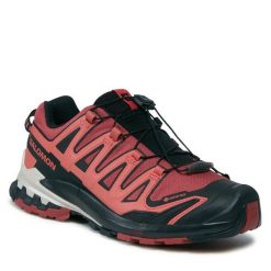 Trekkingi Salomon. Czerwone buty trekkingowe Salomon, z gore-texu, bez zapięcia. Za 489.99 zł.