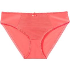 Bluzka z krawatką bonprix koralowy. Czerwone bluzki bonprix, bez wzorów, eleganckie, bez kołnierzyka, bez ramiączek. Za 74.99 zł.