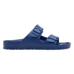 Birkenstock Arizona EVA Zinnia Klapki damskie. Brązowe klapki Birkenstock, bez wzorów, bez obcasa, bez zapięcia. Za 219.99 zł.