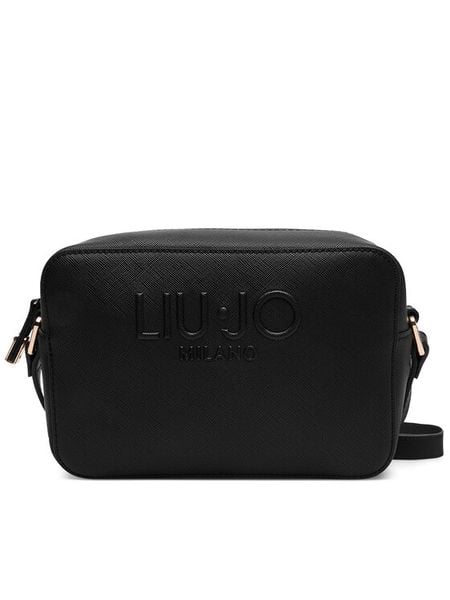 Liu Jo Torebka Halona AF5153 E0087 Czarny. Czarne listonoszki Liu Jo, bez wzorów, ze skóry, bez dodatków. Za 389.99 zł.