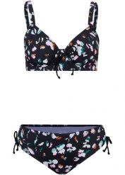 Bikini minimizer (2 części). Czarne bikini bonprix, bez wzorów. Za 134.99 zł.