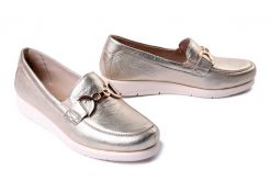 CAPRICE 9-24751-44 959 platin metal, półbuty damskie. Żółte półbuty wsuwane Caprice, bez wzorów, bez obcasa, na koturnie. Za 258.93 zł.
