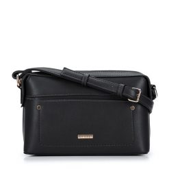 Damska listonoszka z etui w zwierzęcy wzór. Brązowe listonoszki Wittchen, bez wzorów, ze skóry ekologicznej, eleganckie, małe, bez dodatków. Za 399.90 zł.