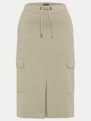 Olsen Spódnica midi 16001362 Khaki Regular Fit. Brązowe spódnice Olsen, bez wzorów, z bawełny, midi. Za 249.99 zł.