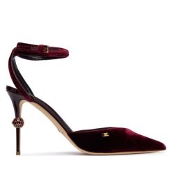 Szpilki Elisabetta Franchi. Czerwone szpilki Elisabetta Franchi, bez wzorów, bez obcasa, na szpilce, bez zapięcia. Za 2,779.00 zł.