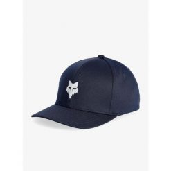 Czapka z daszkiem Fox Head Tech Flexfit Hat. Niebieskie czapki z daszkiem FOX, bez wzorów, sportowe. Za 135.99 zł.