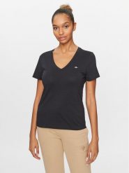 Gant T-Shirt Shield 4200750 Czarny Regular Fit. Czarne t-shirty Gant, xs, bez wzorów, z bawełny, bez kołnierzyka, bez ramiączek. Za 139.99 zł.