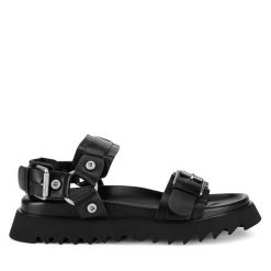 Sandały G-Star. Czarne sandały G-Star, bez wzorów, retro, bez obcasa, na płaskiej podeszwie, bez zapięcia. Za 227.99 zł.