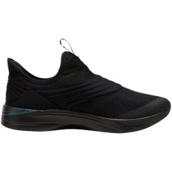 Buty Puma Softride Sophia 2 Slip-On Metachromatic 379590 01 czarne. Czarne buty do biegania bez wzorów, bez zapięcia, do biegania. Za 375.30 zł.