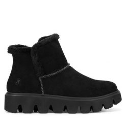 Śniegowce Rieker Revolution Lifestyle. Czarne śniegowce Rieker Revolution Lifestyle, bez wzorów, bez zapięcia. Za 383.00 zł.