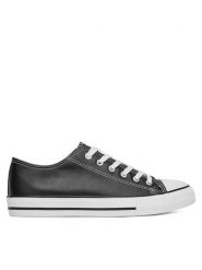 DeeZee Trampki FG-2913-1 Czarny. Czarne trampki DeeZee, bez wzorów, z materiału, bez zapięcia. Za 79.99 zł.
