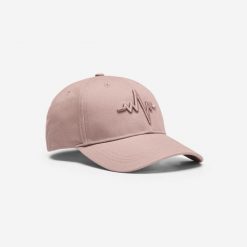 Czapka z daszkiem fitness Domyos. Czarne czapki z daszkiem DOMYOS, bez wzorów, z bawełny, sportowe. Za 39.99 zł.
