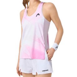 SPIRIT Tank Top Women. Fioletowe topy Head, s, bez wzorów, sportowe, bez kołnierzyka, bez ramiączek. W wyprzedaży za 207.00 zł.