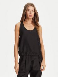 Marella Top Meana 2513161045 Czarny Regular Fit. Czarne topy Marella, bez wzorów, z jedwabiu, bez kołnierzyka, bez ramiączek. Za 679.99 zł.