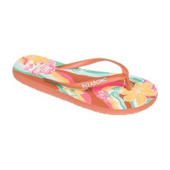 Japonki plażowe damskie Billabong Dama brick. Brązowe japonki Billabong, bez wzorów, sportowe. Za 39.99 zł.