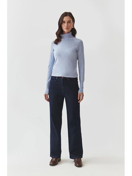 TATUUM Golf w kolorze błękitnym rozmiar: XS. Niebieskie swetry Tatuum, xs, bez wzorów, ze splotem, bez ramiączek. Za 76.45 zł.