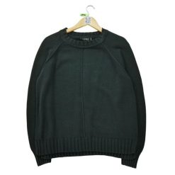 Damski czarny sweter. Czarne swetry Ralph Lauren, l, bez wzorów, z tkaniny, eleganckie, bez ramiączek. Za 59.60 zł.