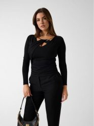 Marciano Guess Top 180654 Czarny Classic Fit. Czarne topy Marciano Guess, s, z aplikacjami, bez kołnierzyka, bez ramiączek. Za 590.00 zł.