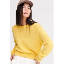 Sweter o luźnym splocie - Żółty. Swetry Reserved. Za 79.99 zł.