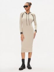 Liu Jo Sport Sukienka dzianinowa TA4012 MS014 Złoty Regular Fit. Żółte sukienki Liu Jo Sport, m, bez wzorów, z dzianiny, sportowe, bez kołnierzyka, bez ramiączek, sportowe. Za 1,119.00 zł.