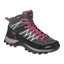 Buty CMP Rigel Mid 3Q12946-103Q różowe. Czerwone buty trekkingowe bez zapięcia. Za 607.68 zł.