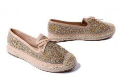 SCAVIOLA L-49 BEIGE, espadryle damskie. Brązowe espadryle Sca'viola, bez wzorów, z materiału, bez obcasa, na płaskiej podeszwie. Za 111.93 zł.