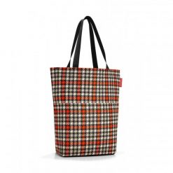 Torba cityshopper 2 glencheck red. Czerwone shopper bag Reisenthel, bez wzorów, z materiału, na ramię. W wyprzedaży za 58.90 zł.