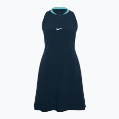Sukienka tenisowa Nike Dri-Fit Advantage. Białe sukienki Nike, l, bez wzorów, sportowe, bez kołnierzyka, bez ramiączek, sportowe. Za 299.99 zł.