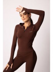 Spaio Bluza sportowa "Adapt" w kolorze brązowym rozmiar: S. Brązowe bluzy z kapturem Spaio, s, bez wzorów, z materiału, bez kaptura, outdoorowe. Za 208.99 zł.